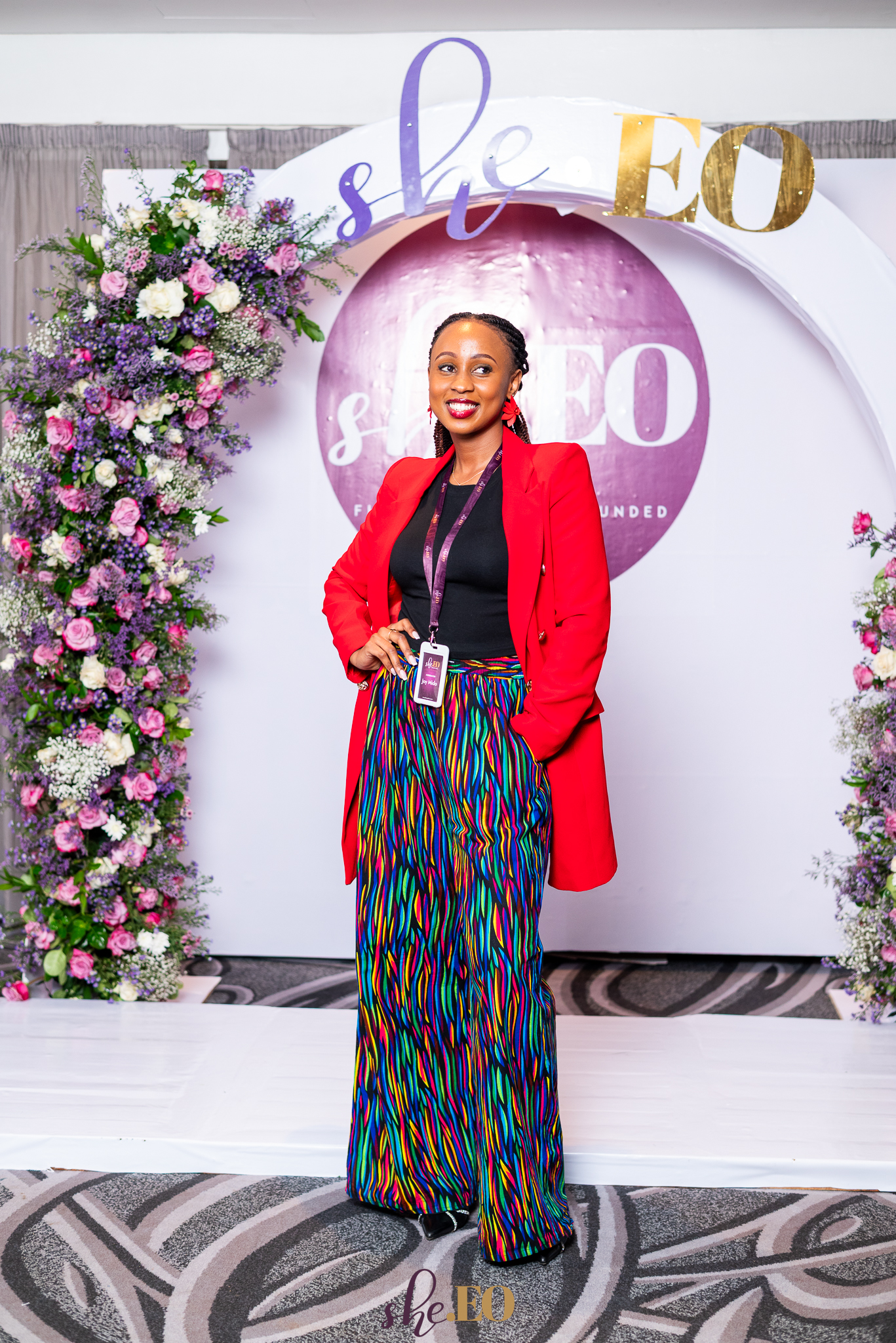 Joy Mido on location at an event