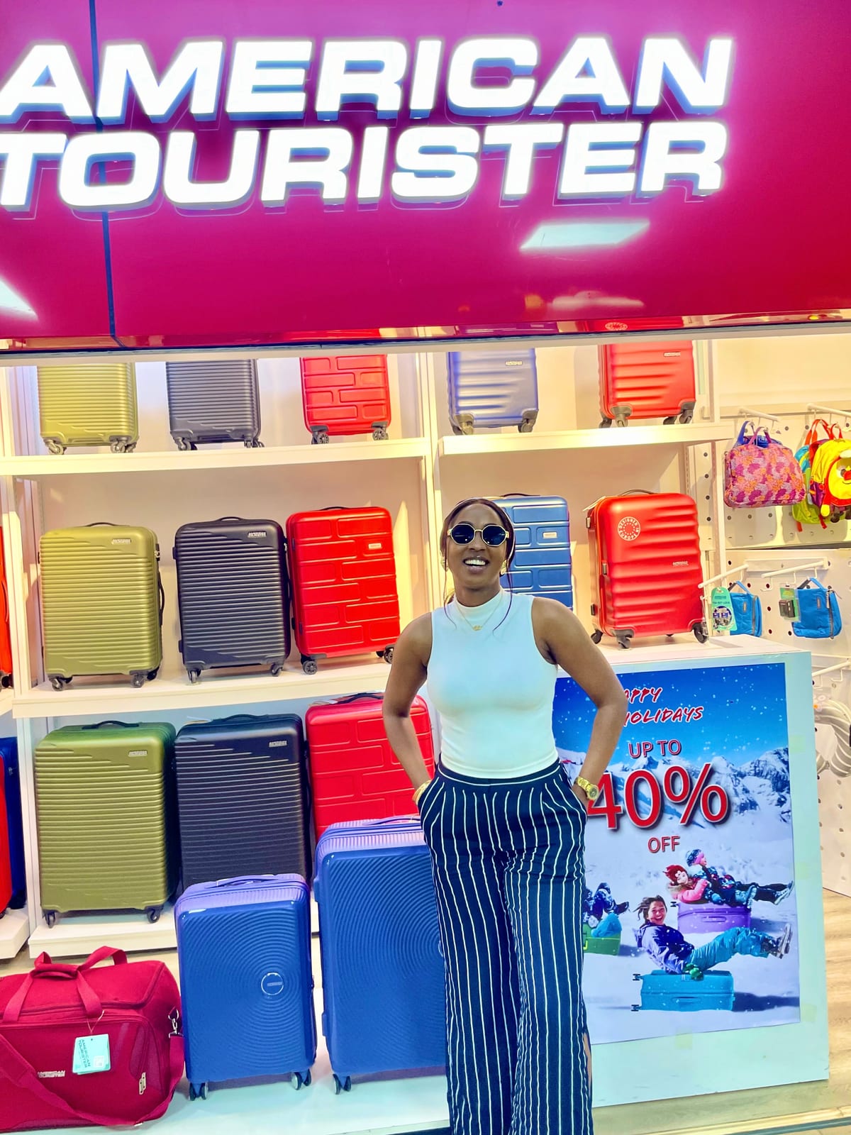 Joy Mido at an American Tourister brand activation