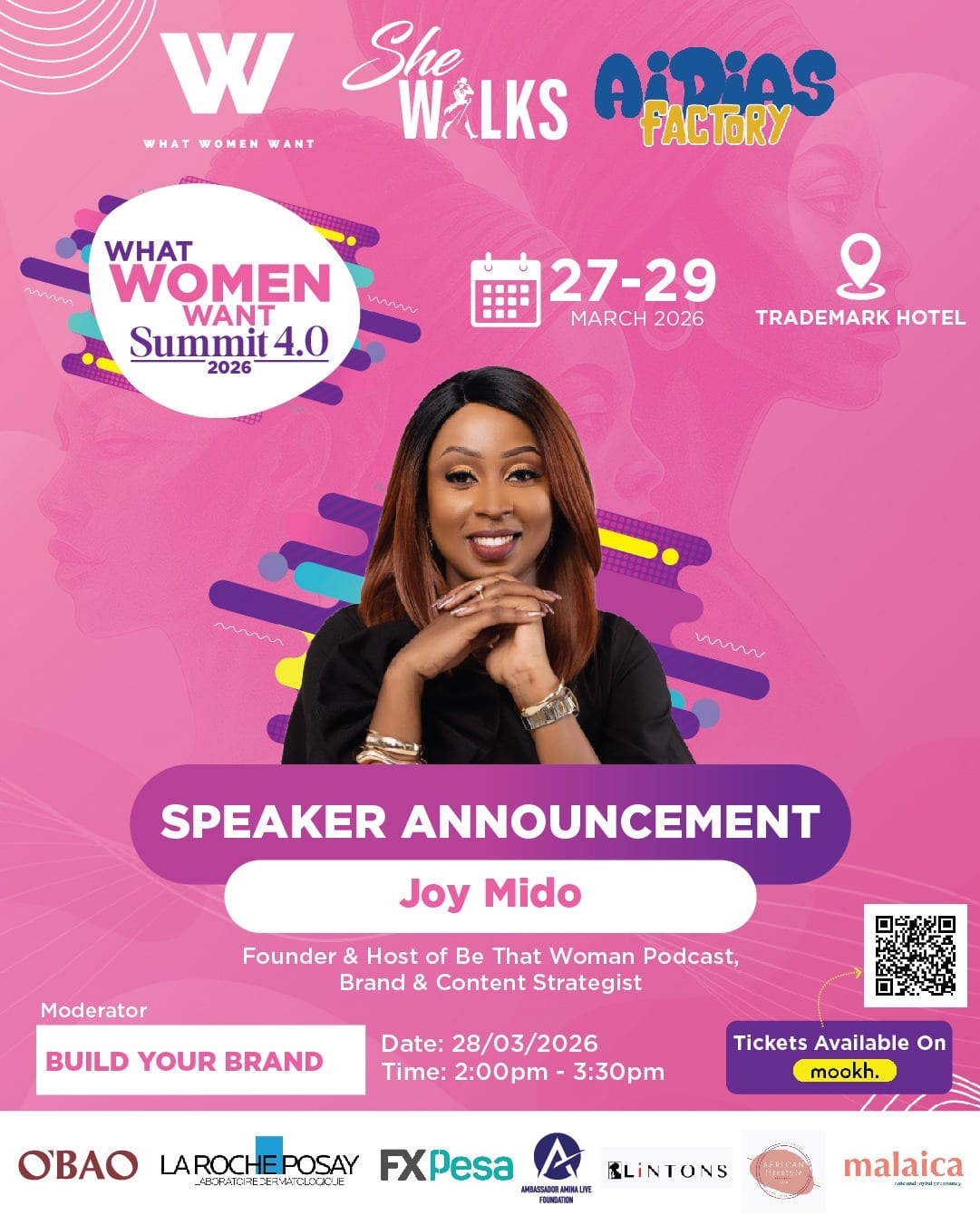 Joy Mido What Women Want Summit poster